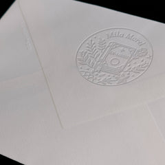 Embosseur Ex-libris livre fleuri