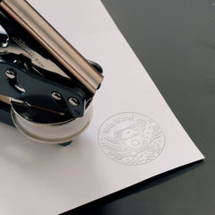 Embosseur Ex-libris livre fleuri