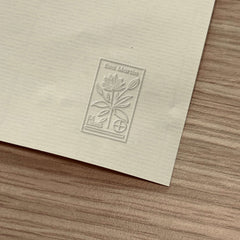 Ex-libris plante fleurie avec cible