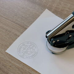 Embosseur Ex-libris renard fleuri