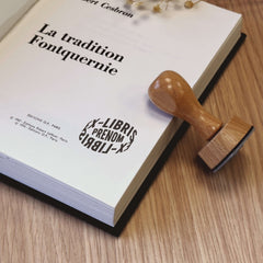 Tampon Ex-libris cercle 3D