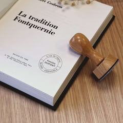 Tampon adresse rond minimaliste