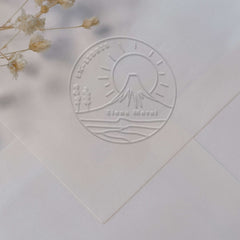 Embosseur Ex-libris montagne eneigée
