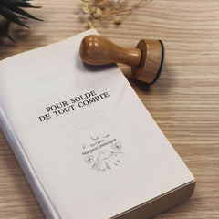 Tampon Ex-libris volcan enneigé