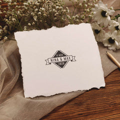 Tampon mariage rétro