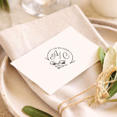 Tampon mariage initiales et date