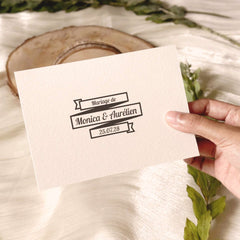Tampon bannière mariage