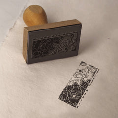 Tampon Ex-Libris floral