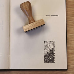 Tampon Ex-Libris floral