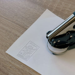 Ex-libris plante fleurie avec cible