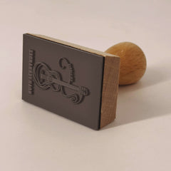Tampon Ex-libris guitare au fil