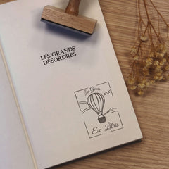 Tampon Ex-libris montgolfière