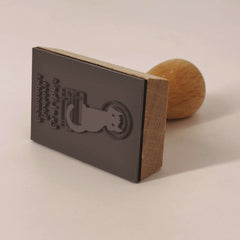 Tampon Ex-libris chat noir