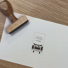 Tampon Ex-libris porte japonaise