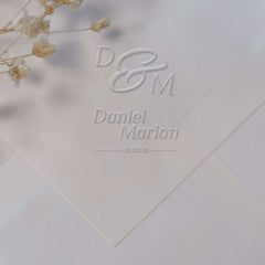 Embosseur Mariage initiales + noms