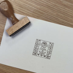 Tampon Ex-libris mosaïque végétale