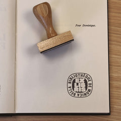 Tampon Ex-libris cercle