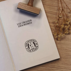 Tampon Ex-libris cercle