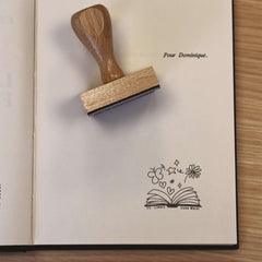 Tampon Ex-libris livre magique