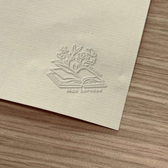 Ex-libris végétation sortant du livre