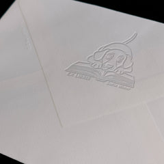 Ex-libris chien sur livre