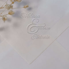 Embosseur Mariage noms & date